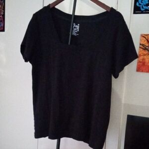 Classic Black Short Sleeve Top